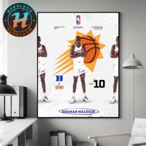 Khaman Maluach Select By Houston Rockets With The Round 1 Pick 10 In NBA Draft 2025 Home Decor Poster Canvas