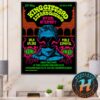 King Gizzard And the Lizard Wizard In Barcelona Spain Red Snake Concert Poster At Plaza Mayor de El Poble Espanyol On May 23 24 And 25 Tour 2025 Poster Canvas