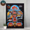 King Gizzard And the Lizard Wizard In Lisbon Portugal  Orange Gator Poster 3 Night At Coliseu dos Recreios On May 18th 19th And 20th Home Decor Poster Canvas