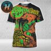 King Gizzard And the Lizard Wizard In Barcelona Spain Red Snake Concert Poster At Plaza Mayor de El Poble Espanyol On May 23 24 And 25 Tour 2025 All Over Print Shirt