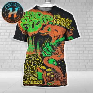 King Gizzard And the Lizard Wizard In Lisbon Portugal  Orange Gator Poster 3 Night At Coliseu dos Recreios On May 18th 19th And 20th 3D Shirt