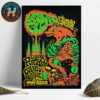 King Gizzard And the Lizard Wizard In Barcelona Spain Red Snake Concert Poster At Plaza Mayor de El Poble Espanyol On May 23 24 And 25 Tour 2025 Poster Canvas