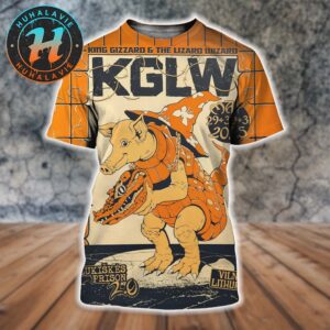 King Gizzard And the Lizard Wizard In Vilnius Lithuania Concert Orange Poster At Lukiškės Prison 2.0 On May 29 30 And 31th 2025 All Over Print Shirt