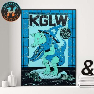 King Gizzard And the Lizard Wizard In Vilnius Lithuania Show Blue Poster On May 29 30 And 31th 2025 At Lukiškės Prison 2.0 Poster Canvas