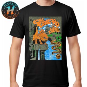 King Gizzard And the Lizard Wizard On June 8th 9th And 10th 2025 Orange Fish Music Poster At Ancient Theatre In Plovdiv Bulgaria Classic T-Shirt