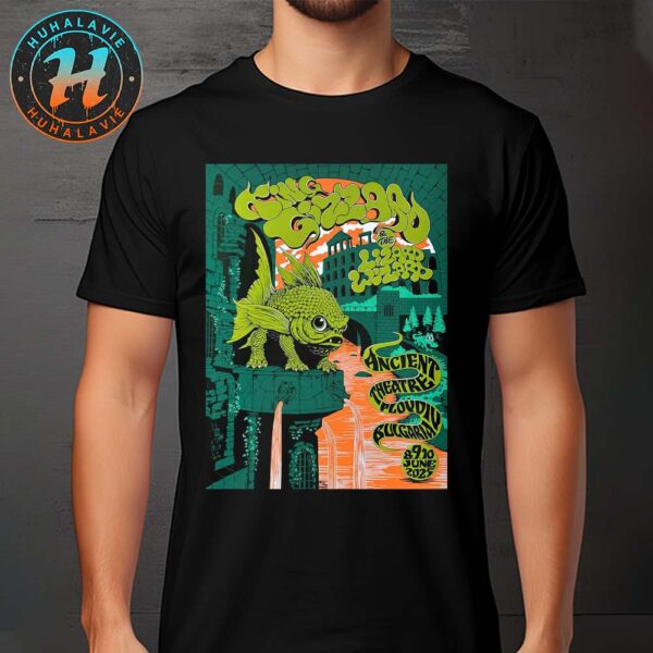 King Gizzard And the Lizard Wizard Plovdiv Bulgaria Green Fish Concert Poster On June 8th 9th And 10th 2025 At Ancient Theatre Vintage T-Shirt