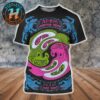 King Gizzard And the Lizard Wizard Red Blue Poster Show On June 4th 5th And 6th 2025 At Lycabettus Theatre In Athens Greece All Over Print Shirt