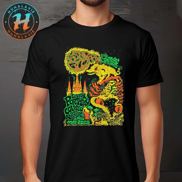 King Gizzard And the Lizard Wizard Yellow Gator Poster In Lisbon Portugal At Coliseu dos Recreios On May 18th 19th And 20th Unisex T-Shirt