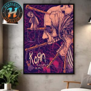 KoRn Poster Hellfest Open Air Festival In Clisson France On June 19 2025 Art By Sinpiggyhead Home Decor Poster Canvas