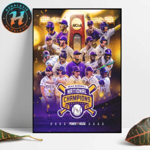 LSU Tigers Are National Champions 2025 NCAA Division I Baseball National Championship Poster Canvas