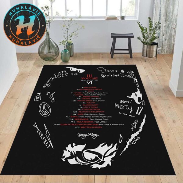 Lil Wayne Tha Carter VI Official Tracklist Home Decor Rug Carpet