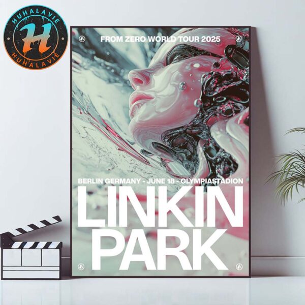 Linkin Park Berlin Germany Music Poster On June 18 2025 At Olympiastadion FZ World Tour 2025 Home Decor Poster Canvas