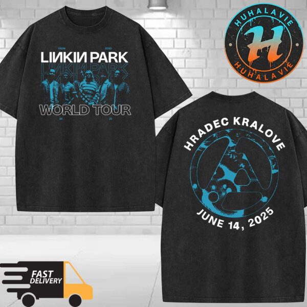 Linkin Park FZ World Tour 2025 Tee Hradec Kralove In Czech Republic On June 14 2025 Washed T-Shirt