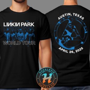 Linkin Park From Zero World Tour 2025 Austin Texas Merchandise At Moody Center On April 26 2025 Two Sided Print Unisex T-Shirt