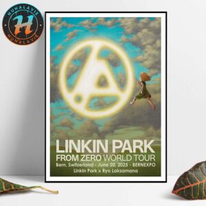 Linkin Park From Zero World Tour 2025 In Bern Switzerland Show Poster At Bernexpo On June 20th Art By Ryo Laksamana Home Decor Poster Canvas