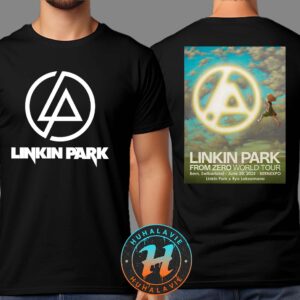 Linkin Park From Zero World Tour 2025 In Bern Switzerland Show Poster At Bernexpo On June 20th Art By Ryo Laksamana Two Sided Print T-Shirt