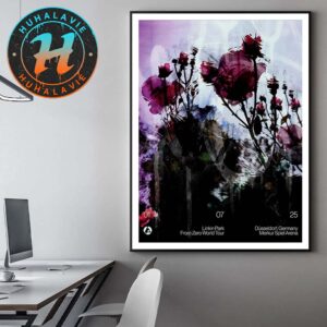 Linkin Park From Zero World Tour 2025 In Dusseldorf Germany Poster At Merkur Spiel Arena On July 1st Art By Frank Maddocks Home Decor Poster Canvas