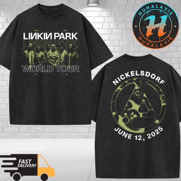 Linkin Park From Zero World Tour 2025 Nickelsdorf Austria Merch Tee On June 12 Vintage Washed T-Shirt