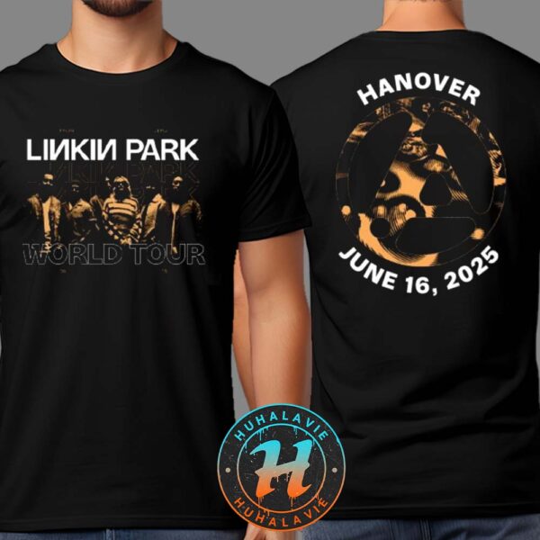 Linkin Park Hanover Germany Merch Tee On June 16th FZ Tour 2025 At Heinz-Von-Heiden Arena Two Sided Print T-Shirt