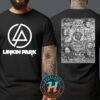 Linkin Park In Arnhem Netherlands Gig Poster Art By Drew Merritt At Gelredome On June 26th From Zero World Tour 2025 T-Shirt