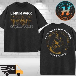 Linkin Park May 17 From Zero World Tour 2025 Daytona Beach Florida Tee Washed T-Shirt