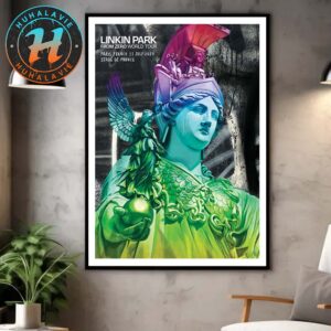 Linkin Park Paris France Tonight Poster By PichiAvo At Stade de France On July 11th From Zero World Tour 2025 Poster Canvas