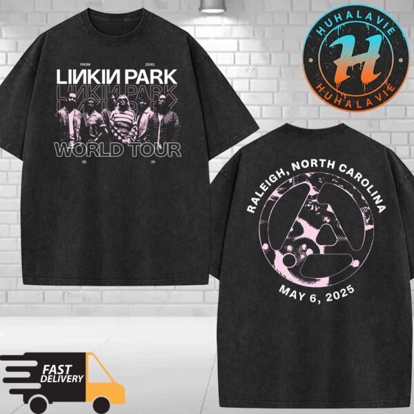 Linkin Park Raleigh North Carolina At Lenovo Center On May 6 From Zero World Tour 2025 Washed T-Shirt