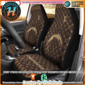 Los Angeles Chargers NFL Louis Vuitton Luxury Car Seat Covers
