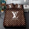 Louis Vuitton Monogram Canvas Pattern With Full Bedding Set