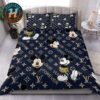 Louis Vuitton With Mickey Mouse Yellow Monogram Canvas Pattern Bedding Set