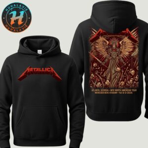 Metallica Atlanta Georgia Event Hoodie M72 ATL At Mercedes-Benz Stadium By Dave Quiggle On June 3 2025 Two Sided Print Hoodie T-Shirt