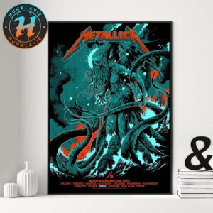 Metallica Ken Taylor Exclusive M72 Tampa Pop-Up Shop Poster For Tampa Florida At Raymond James Stadium On June 6 And 8 2025 Home Decor Poster Canvas