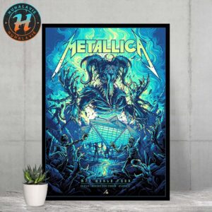 Metallica M72 ATL Pop-Up Shop Poster For Atlanta Georgia At Mercedes-Benz Stadium On June 3 M72 World Tour 2025 Home Decor Poster Canvas