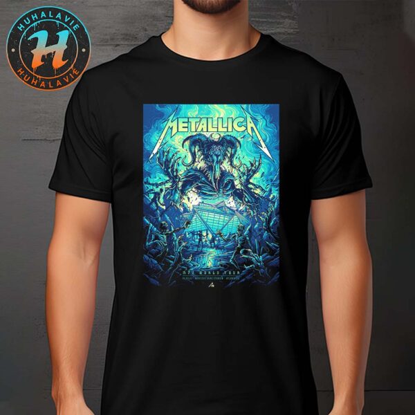Metallica M72 ATL Pop-Up Shop Poster For Atlanta Georgia At Mercedes-Benz Stadium On June 3 M72 World Tour 2025 Unisex T-Shirt
