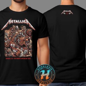 Metallica M72 Denver Night 1 Merch Tee For Denver Colorado In Empower Field at Mile High On June 27th 2025 Two Sided Print Unisex T-Shirt