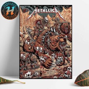 Metallica M72 Denver Night 1 Poster By Juan Ma Orozco For Denver Colorado In Empower Field at Mile High On June 27th World Tour 2025 Home Decor Poster Canvas