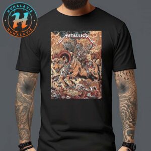 Metallica M72 Denver Night 2 Music Poster For Empower Field at Mile High Denver Colorado On June 29th 2025 Art By Juan Ma Orozco Unisex T-Shirt