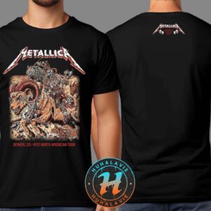 Metallica M72 Denver Night 2 Tee Exclusive For Empower Field at Mile High Denver Colorado On June 29th 2025 Two Sided Print T-Shirt