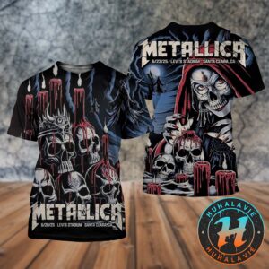 Metallica M72 Santa Clara 2025 Both Dates Poster Art By Brandon Heart Show In Santa Clara At Levi’s Stadium On June 20th And 22nd All Over Print Shirt
