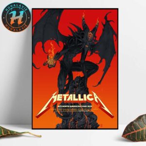 Metallica M72 Santa Clara Pop-Up Shop Poster By Vance Kelly In Santa Clara California At Levis Stadium On June 20 And 22 Tour 2025 Poster Canvas