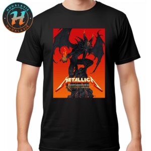 Metallica M72 Santa Clara Pop-Up Shop Poster By Vance Kelly In Santa Clara California At Levis Stadium On June 20 And 22 Tour 2025 T-Shirt