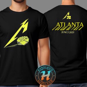 Metallica Mercedes-Benz Stadium Art Cover Atlanta Georgia M72 ATL On June 3 2025 Two Sided Print Unisex T-Shirt
