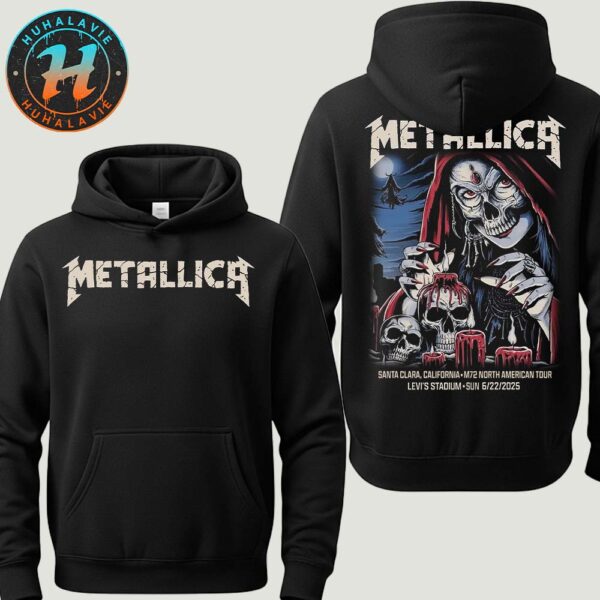 Metallica Night 2 Merch Hoodie M72 Santa Clara 2025 Art By Brandon HeartShow In Santa Clara At Levi’s Stadium On June 22nd T-Shirt Hoodie