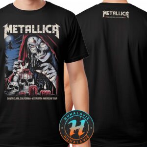 Metallica Night 2 Tee M72 Santa Clara 2025 Art By Brandon Heart Show In Santa Clara At Levi’s Stadium On June 22nd Two Sided Print T-Shirt