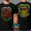 Metallica Crossed M Tee M72 Seasons North American Tour 2025 Dates List Two Sided Print Vintage T-Shirt