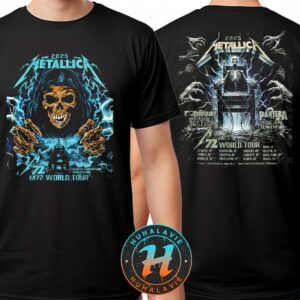Metallica Rock Band Graphic Merchandise Tee M72 World Tour 2025 Two Sided Unisex T-Shirt