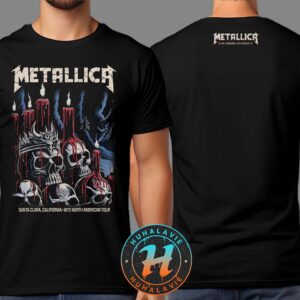 Metallica Santa Clara Merch Tee Night 1 Art By Brandon Heart M72 Santa Clara 2025 At Levi’s Stadium On June 20th Two Sided Print Unisex T-Shirt