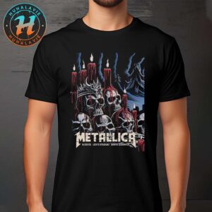 Metallica Show In Santa Clara Poster Night 1 Art By Brandon Heart M72 Santa Clara 2025 At Levi’s Stadium On June 20th Unisex T-Shirt