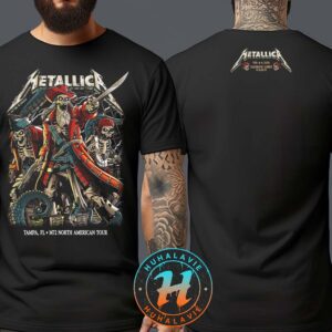 Metallica Tampa Florida Night 1 Merch Tee For M72 Tampa At Raymond James Stadium On June 6 2025 Two Sided Print T-Shirt