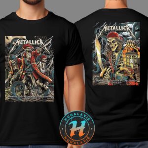 Metallica Tampa Florida Two Night Poster M72 Tampa By Andrew Cremeans At Raymond James Stadium On June 6 And 8 2025 Two Sided Print T-Shirt